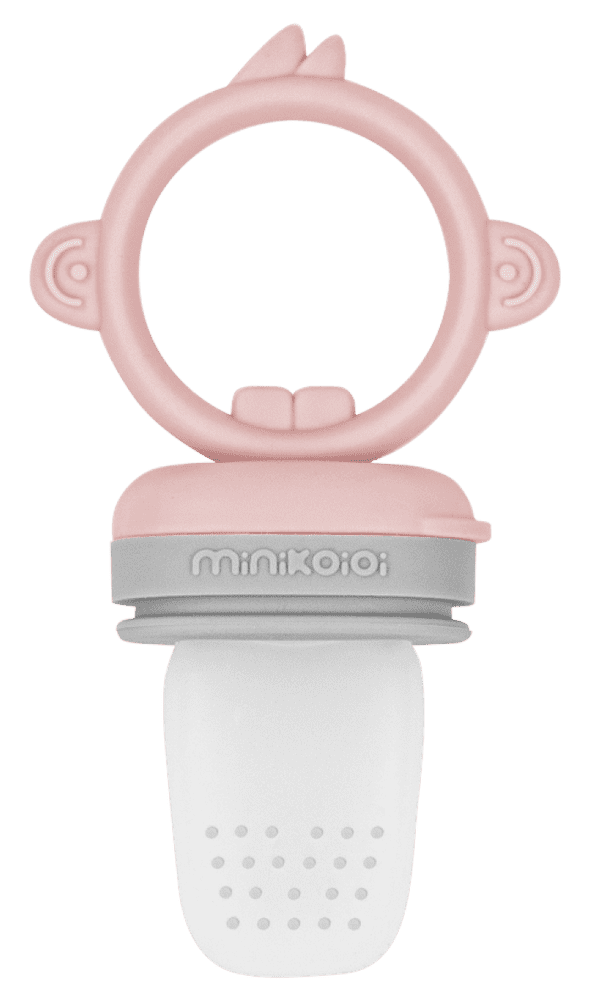 Minikoioi Hryzátko krmiace - Pinky Pink / Powder Grey